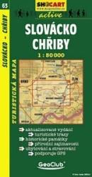 SC 63. Slovacko, Chriby turista térkép Shocart 1: 50 000 (ISBN: 9788072243396)