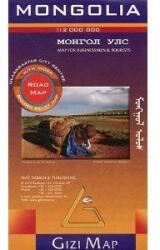 Mongólia térkép Gizi Map 1: 2 000 000 (ISBN: 9789638680884)