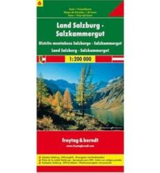Ausztria 6 Salzburg-Salzkammergut térkép, 1: 200 000 Freytag OE 6 (ISBN: 9783850843461)