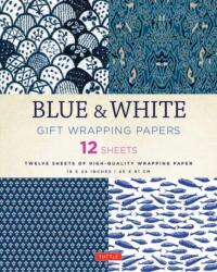Blue & White Gift Wrapping Papers - 12 Sheets (ISBN: 9780804846349)