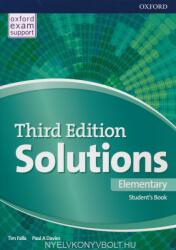 Solutions 3rd Edition Elementary Student's Book (ISBN: 9780194561839)