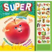 Carte cu sunete. Super fructe, legume, cereale, fructe de padure. Romana si Engleza - Inesa Tautu (ISBN: 9789975140744)