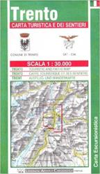 Trento térkép Trento turistatérkép 1: 30 000 (ISBN: 9788879142601)