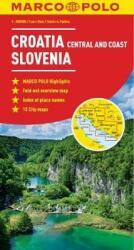 Szlovénia, Horvátország térkép Marco Polo Horvátország középső és tengerparti része 1: 300 000 (ISBN: 9783829767101)