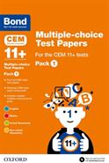 Bond 11+: Multiple-choice Test Papers for the CEM 11+ Tests Pack 1 (ISBN: 9780192744180)