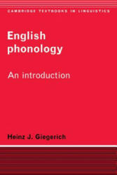 English Phonology - Heinz, J. Giegerich (ISBN: 9780521336031)
