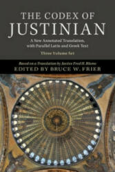 Codex of Justinian 3 Volume Hardback Set - Fred H. Blume, Bruce W. Frier (ISBN: 9780521196826)