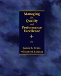 Managing for Quality and Performance Excellence - James R Evans (ISBN: 9781305662544)