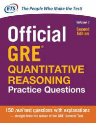 Official GRE Quantitative Reasoning Practice Questions, Second Edition, Volume 1 - Educational Testing Service (ISBN: 9781259863509)