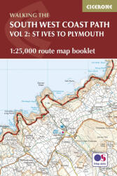 South West Coast Path Map Booklet - Vol 2: St Ives to Plymouth Cicerone túrakalauz, útikönyv - angol (ISBN: 9781852849375)