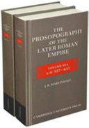 Prosopography of the Later Roman Empire 2 Part Hardback Set - J. R. Martindale (ISBN: 9781107119352)