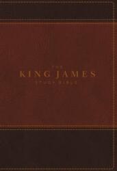 KJV, The King James Study Bible, Leathersoft, Brown, Thumb Indexed, Red Letter, Full-Color Edition - Thomas Nelson (ISBN: 9780718079918)