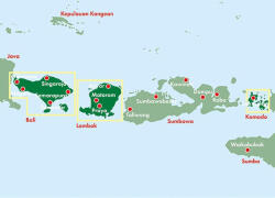 Bali · Lombok · Komodo térkép (ISBN: 9783707917161)