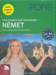 PONS Nyelvtanfolyam kezdőknek Német Tankönyv + 4 CD - Új Kiadás (ISBN: 9786155127250)