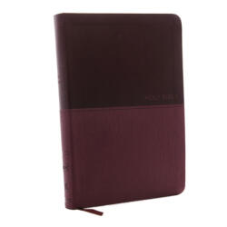 NKJV, Value Thinline Bible, Large Print, Leathersoft, Burgundy, Red Letter, Comfort Print - Thomas Nelson (ISBN: 9780718075606)