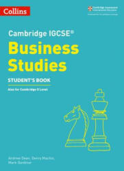 Cambridge IGCSE (TM) Business Studies Student's Book (ISBN: 9780008258054)