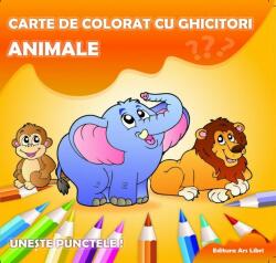 Carte de colorat cu ghicitori. Uneste punctele. Animale - Adina Grigore (ISBN: 9786065742314)