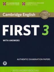 Cambridge English First 3 Student's Book with Answers with Audio Download (ISBN: 9781108380782)