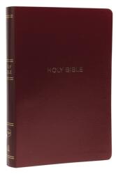 NKJV Holy Bible, Giant Print Center-Column Reference Bible, Burgundy Leather-look, 72, 000 Cross References, Red Letter, Comfort Print: New King James Version (ISBN: 9780785217718)