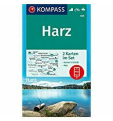 Harz turistatérkép - KOMPASS 450 (ISBN: 9783990444627)