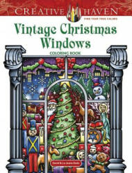 Creative Haven Vintage Christmas Windows Coloring Book - David Bodo (ISBN: 9780486817903)