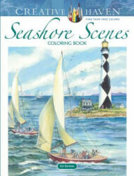 Creative Haven Seashore Scenes Coloring Book - Dot Barlowe (ISBN: 9780486818009)