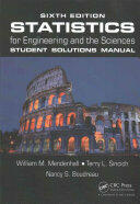 Statistics for Engineering and the Sciences Student Solutions Manual (ISBN: 9781498731829)