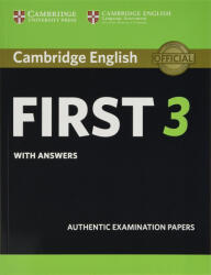 Cambridge English First 3 Student's Book with Answers (ISBN: 9781108433730)