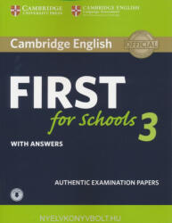 Cambridge English: First for Schools 3 - Student's Book (ISBN: 9781108380850)