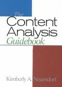 The Content Analysis Guidebook (ISBN: 9780761919773)