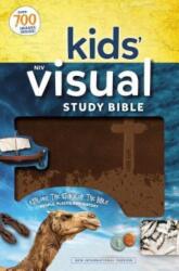 Niv, Kids' Visual Study Bible, Leathersoft, Bronze, Full Color Interior: Explore the Story of the Bible---People, Places, and History - Zondervan (ISBN: 9780310758464)