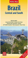 Brazília: Közép és Dél térkép - Nelles (ISBN: 9783865740922)