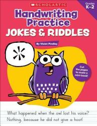 Handwriting Practice: Jokes & Riddles (ISBN: 9780545227537)