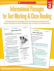 Informational Passages for Text Marking & Close Reading, Grade 2 - Marcia Miller, Martin Lee (ISBN: 9780545793780)