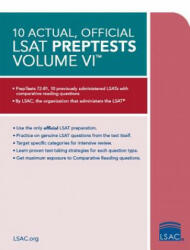 10 Actual, Official LSAT Preptests Volume VI: (Preptests 72-81) - Law School Council (ISBN: 9780998339788)