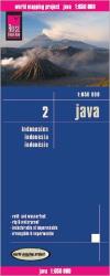 Jáva térkép Reise 1: 650 000 Indonézia térkép 2 (2012)
