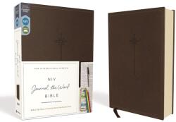 NIV, Journal the Word Bible, Imitation Leather, Brown, Red Letter Edition, Comfort Print: Reflect, Take Notes, or Create Art Next to Your Favorite Ver - Zondervan (ISBN: 9780310450276)