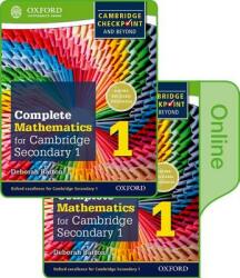 Complete Mathematics for Cambridge Lower Secondary Book 1 - Deborah Barton (ISBN: 9780198379638)