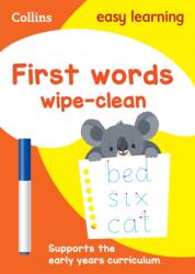 First Words Age 3-5 Wipe Clean Activity Book (ISBN: 9780008212933)