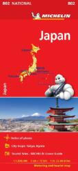 802. Japán térkép Michelin 1: 1 500 000 (ISBN: 9782067229259)