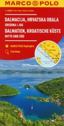 Dalmácia térkép Marco Polo 1: 200 000, Horvát tengerpart térkép (ISBN: 9783829739887)