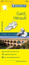 339. Gard térkép, Hérault térkép Michelin 1: 150 000 (ISBN: 9782067210660)