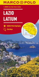 Lazio térkép Marco Polo 1: 200 000 (ISBN: 9783829739818)