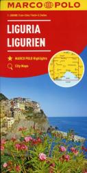 Liguria térkép Marco Polo 1: 200 000 (ISBN: 9783829739771)