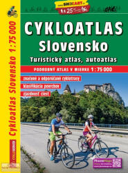 Szlovákia kerékpáros atlasz, Szlovákia kerékpáros térkép, Szlovákia atlasz Freytag - Shocart Cykloatlas Slovensko 1: 75 000 (ISBN: 9788072247813)