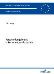 Versammlungsleitung in Personengesellschaften (ISBN: 9783631757628)