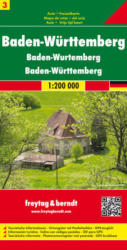 Németország 3 Baden-Württemberg autós szabadidőtérkép (2011)