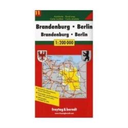 Németország 11 Brandenburg - Berlin, 1: 200 000 Freytag térkép AK 0217 (2008)