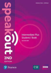 Speakout Intermediate Plus 2nd Edition Student's Book with DVD-ROM and MyEnglishLab Pack - Antonia Clare (ISBN: 9781292241548)