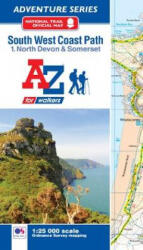 SW Coast Path North Devon & Somerset Adventure Atlas (ISBN: 9781782571612)